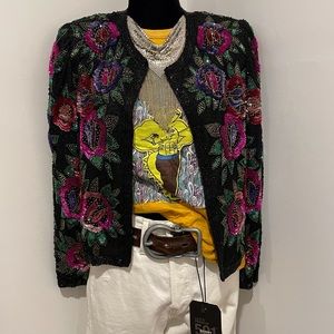 Stunning Vintage sequin beaded Jacket
